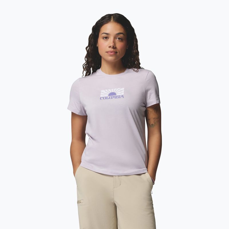 Women's T-shirt Columbia Ruby Springs Graphic Fitted lavender pearl/brandrise 4