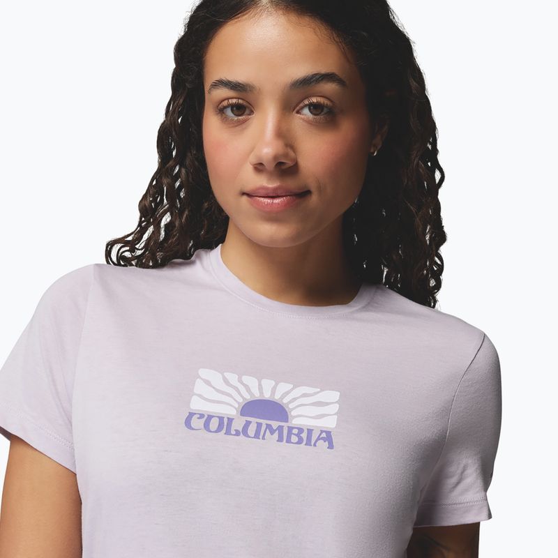 Women's T-shirt Columbia Ruby Springs Graphic Fitted lavender pearl/brandrise 5