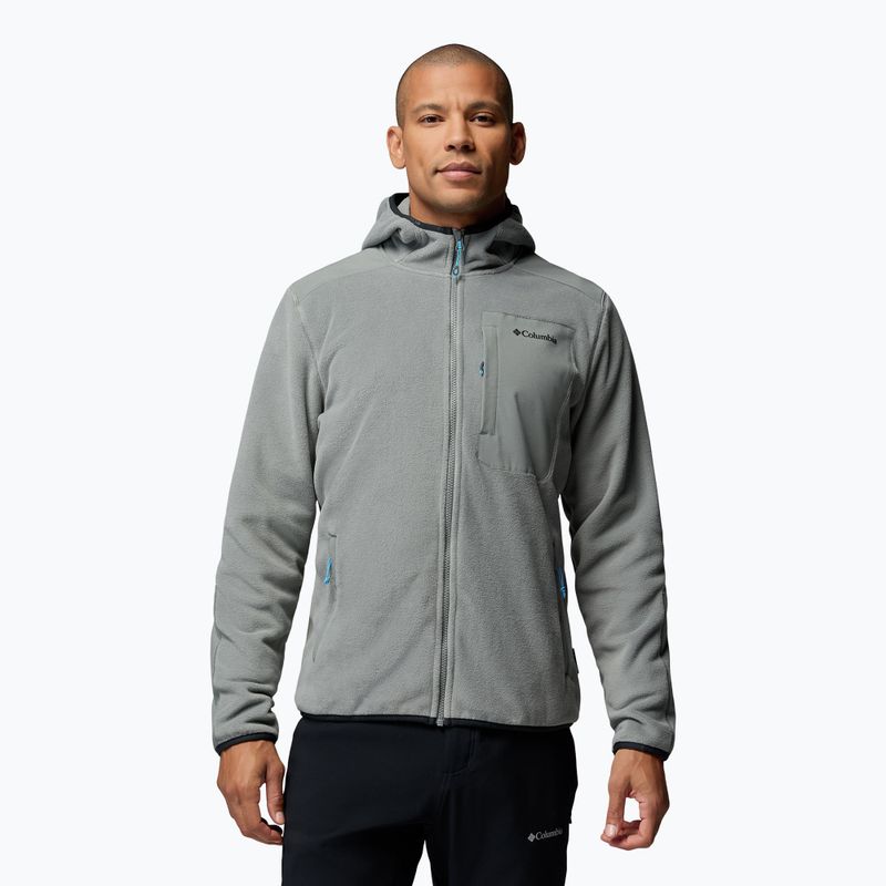 Men's fleece sweatshirt Columbia Pacific Arch 200 Hooded FZ Fleece Sedona Sage