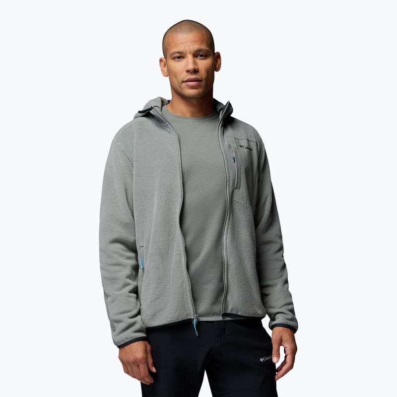 Men's fleece sweatshirt Columbia Pacific Arch 200 Hooded FZ Fleece Sedona Sage 5