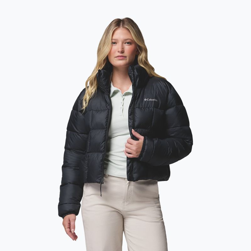Women's insulated jacket Columbia Puffect III Cropped black 4