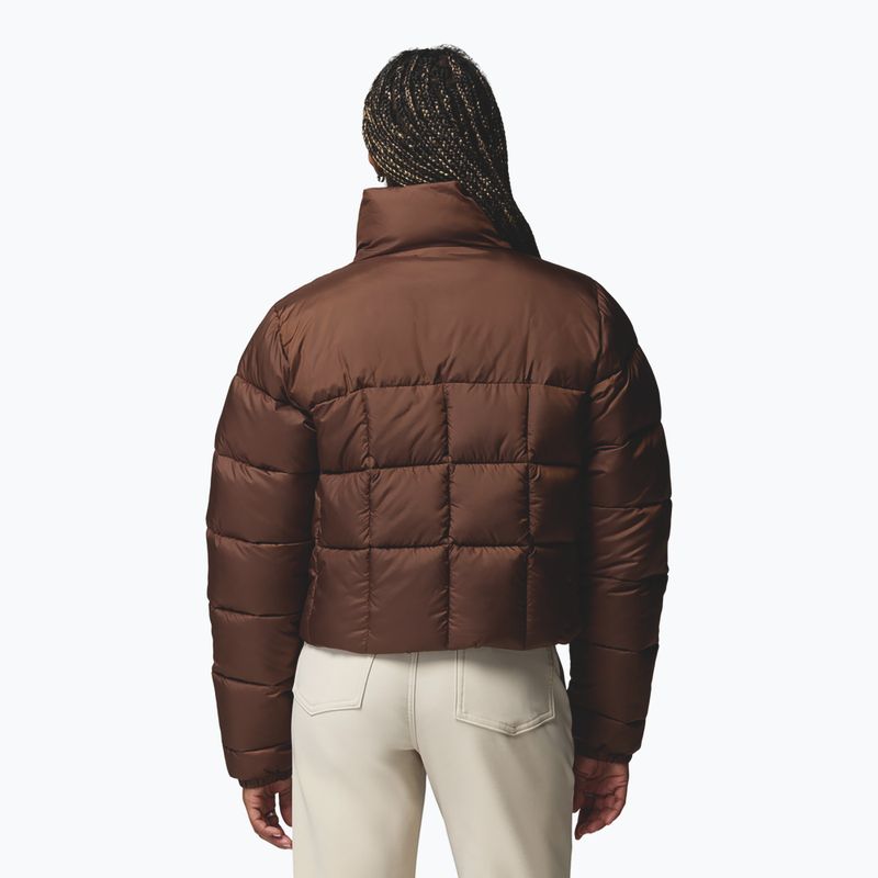 Women's insulated jacket Columbia Puffect III Cropped tobacco 3