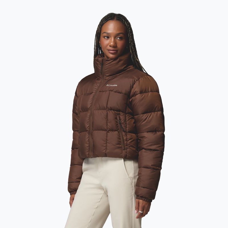 Women's insulated jacket Columbia Puffect III Cropped tobacco 5