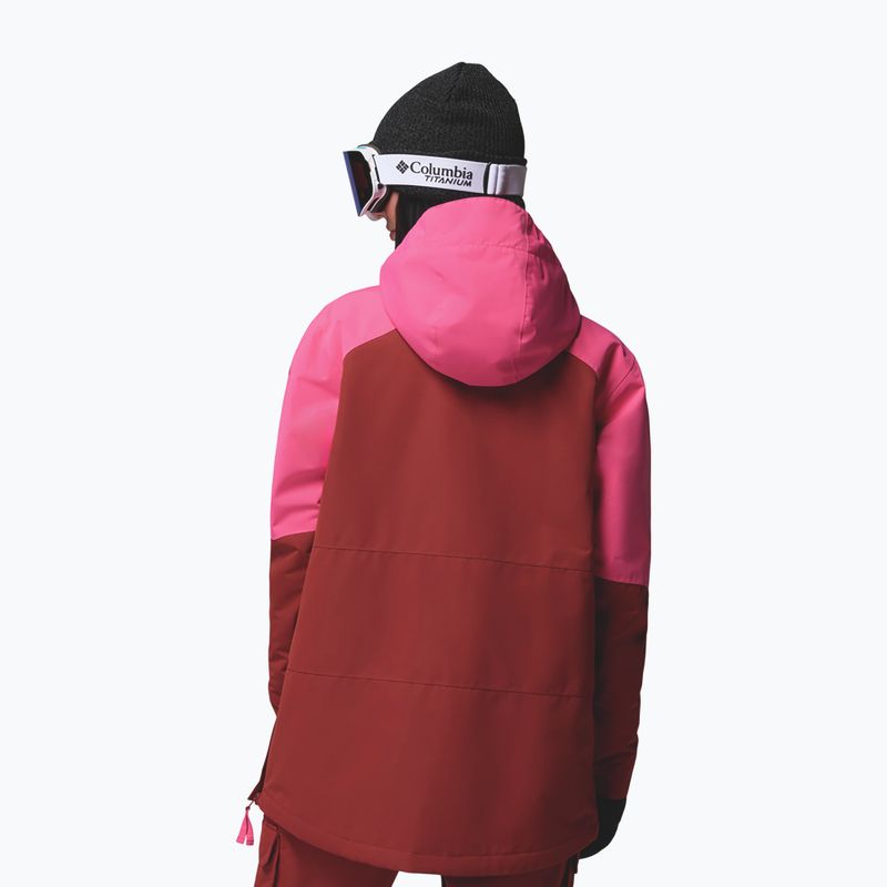 Women's snowboard jacket Columbia Coreshot Anorak red oxide/nico 3