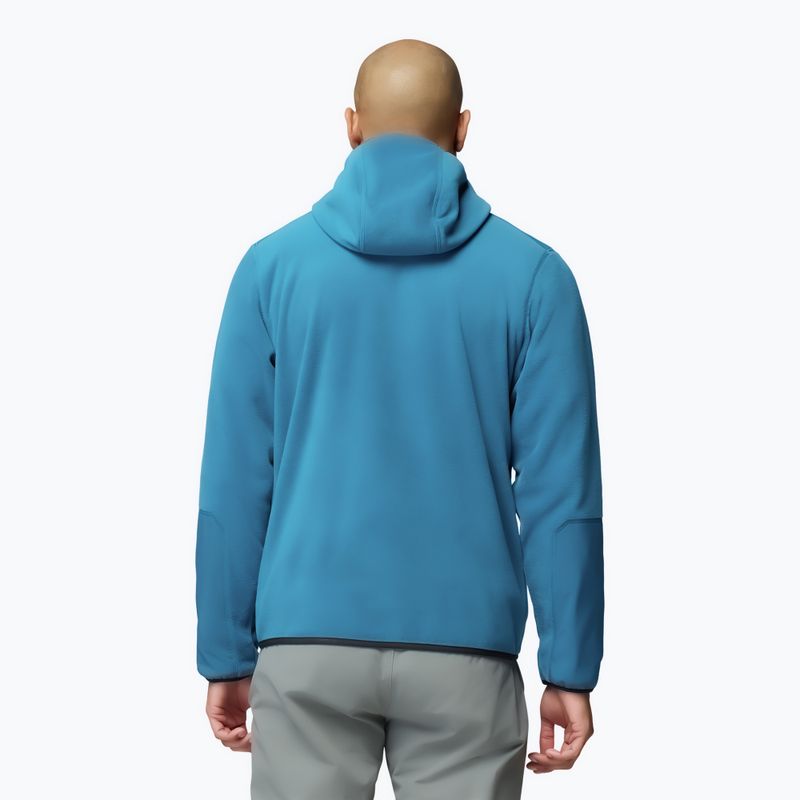 Men's fleece sweatshirt Columbia Pacific Arch 200 Hooded FZ Fleece Phoenix Blue 3