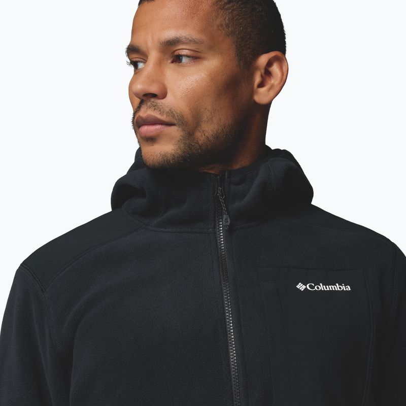 Men's fleece sweatshirt Columbia Pacific Arch 200 Hooded FZ Fleece Black 6