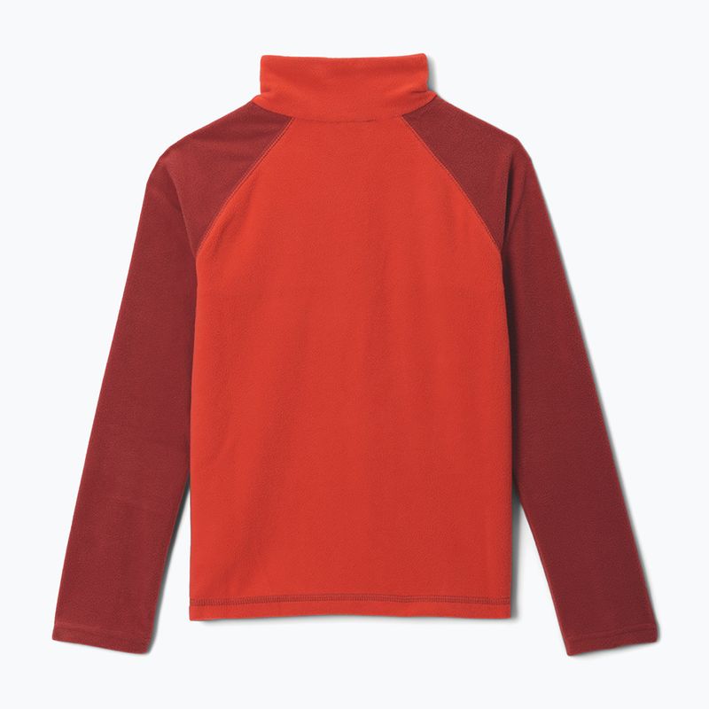 Children's fleece sweatshirt Columbia Glacial Half Zip super sonic/red oxide 2