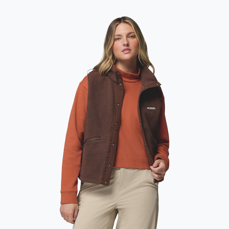 Women's gilet Columbia Helvetia tobacco 4