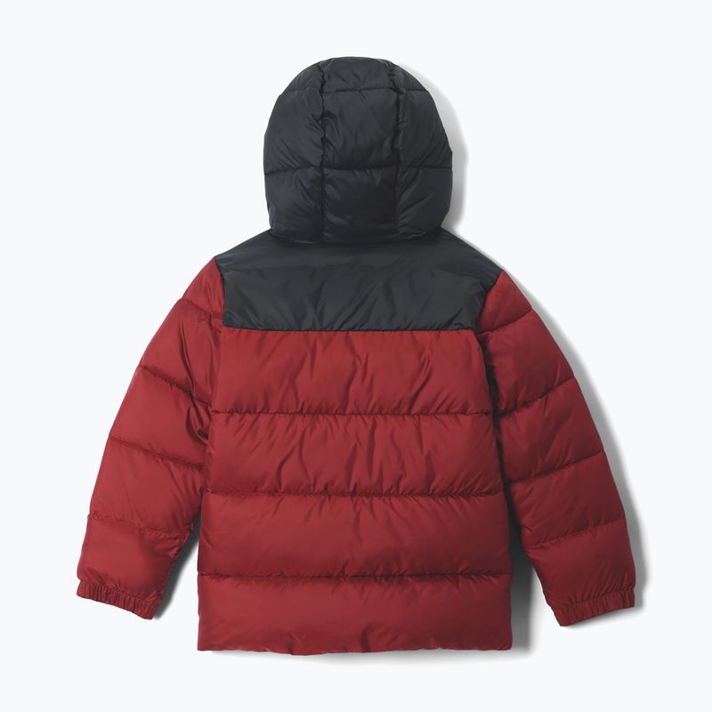 Children's insulated jacket Columbia Puffect Hooded Red Oxide/Black 2