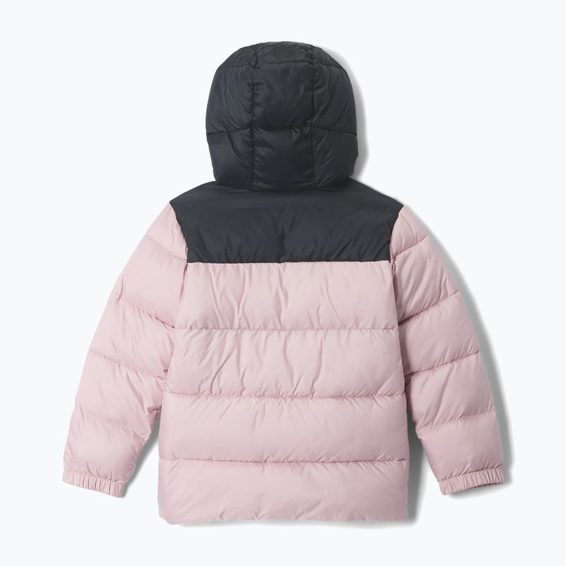 Children's insulated jacket Columbia Puffect Hooded Mineral Pink/Black 2