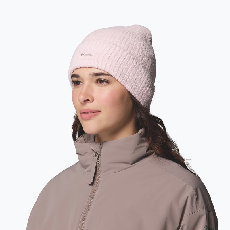 Women's winter hat Columbia CSC Luxe Cuffed Beanie mineral pink 2