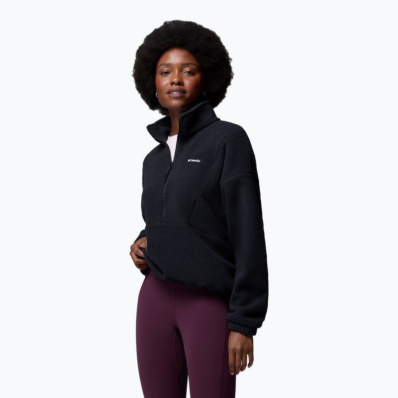 Women's fleece sweatshirt Columbia Timber Meadow MTR Fleece HZ black 4