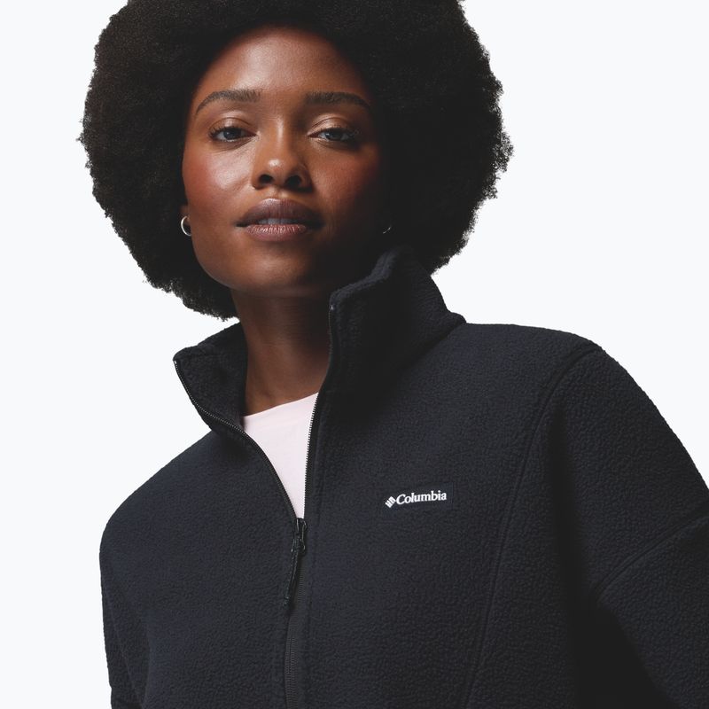 Women's fleece sweatshirt Columbia Timber Meadow MTR Fleece HZ black 5