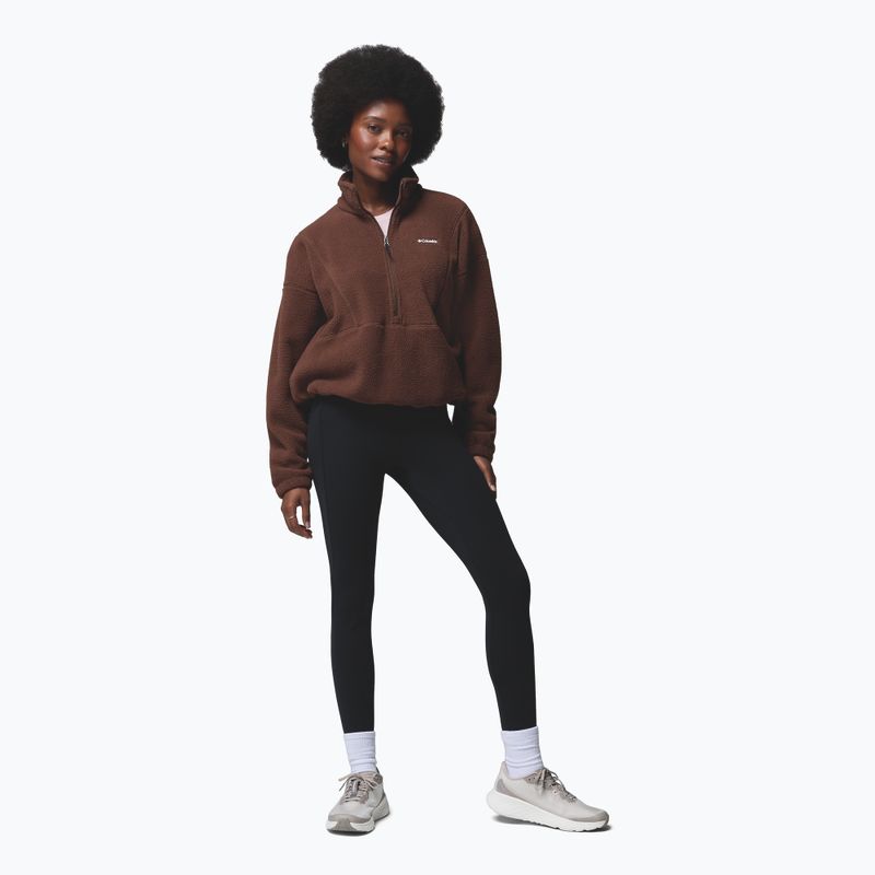 Women's fleece sweatshirt Columbia Timber Meadow MTR Fleece HZ tobacco 2