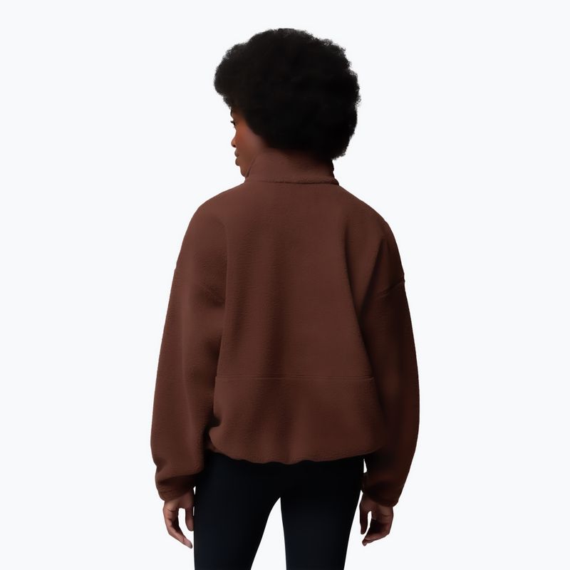 Women's fleece sweatshirt Columbia Timber Meadow MTR Fleece HZ tobacco 3
