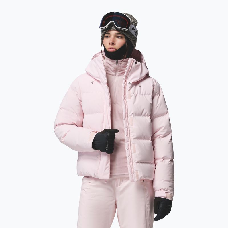 Women's ski jacket Columbia Roffe Ridge Down Heat Seal powder pink 5