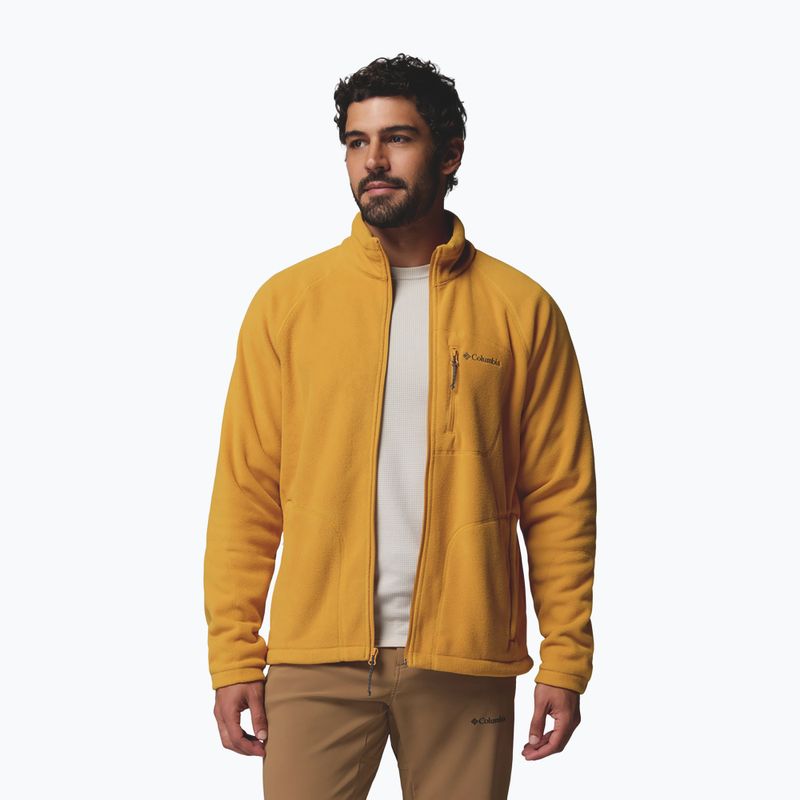 Men's fleece sweatshirt Columbia Fast Trek II Squash 4