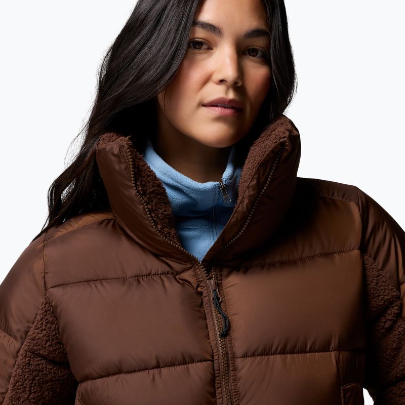 Women's hybrid jacket Columbia Leadbetter Point II Sherpa Hybrid tobacco 6