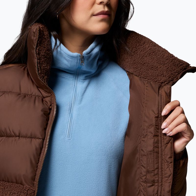Women's hybrid jacket Columbia Leadbetter Point II Sherpa Hybrid tobacco 7