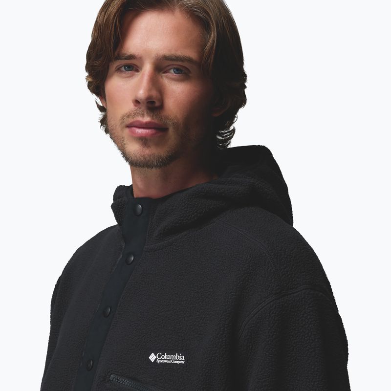 Men's fleece sweatshirt Columbia Helvetia II Hoodie Black 5