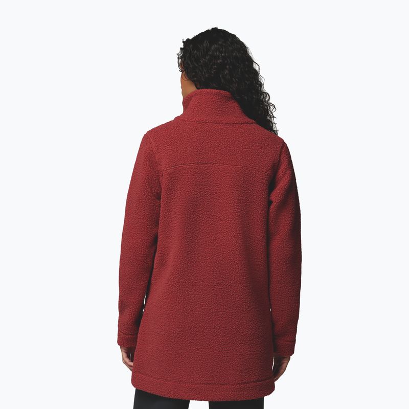 Women's fleece sweatshirt Columbia Panorama Long red oxide 3