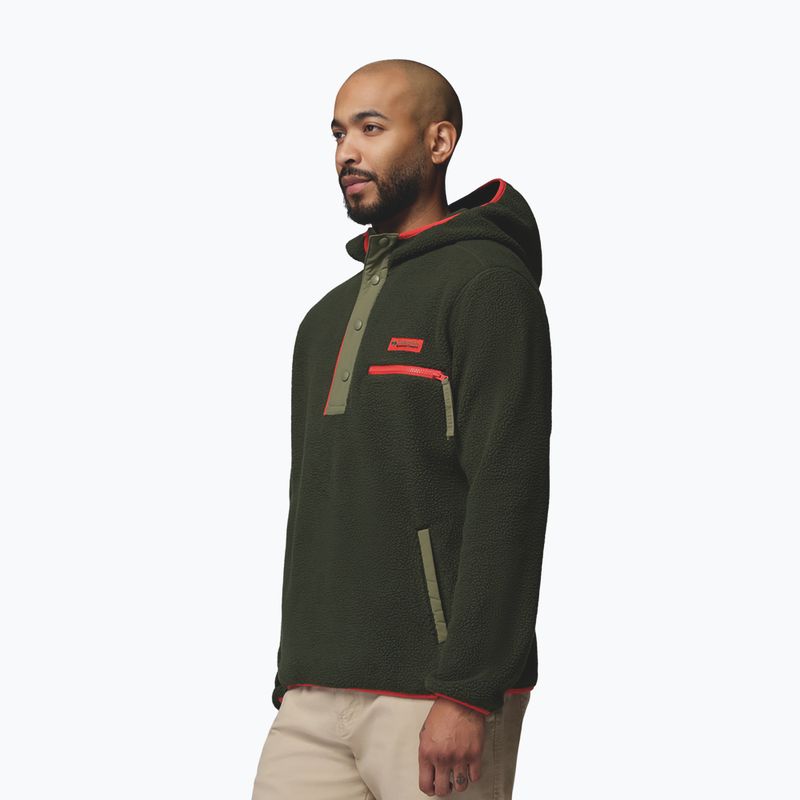 Men's fleece sweatshirt Columbia Helvetia II Hoodie Greenscape 4