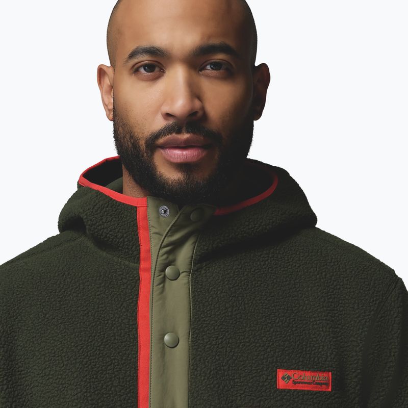 Men's fleece sweatshirt Columbia Helvetia II Hoodie Greenscape 5