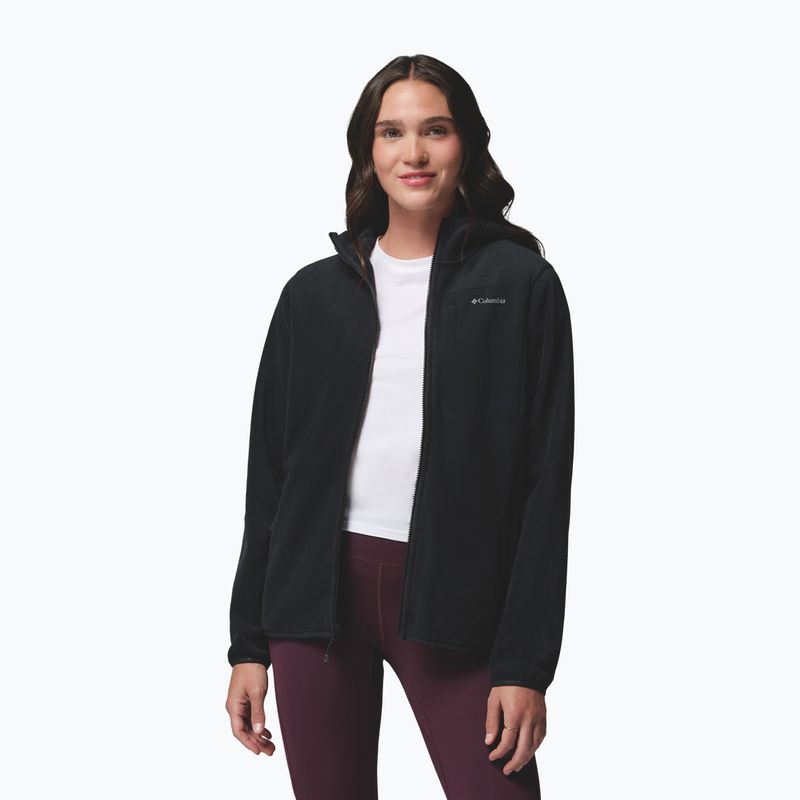 Women's fleece sweatshirt Columbia Pacific Arch 200 Hooded Full Zip Fleece Black 4