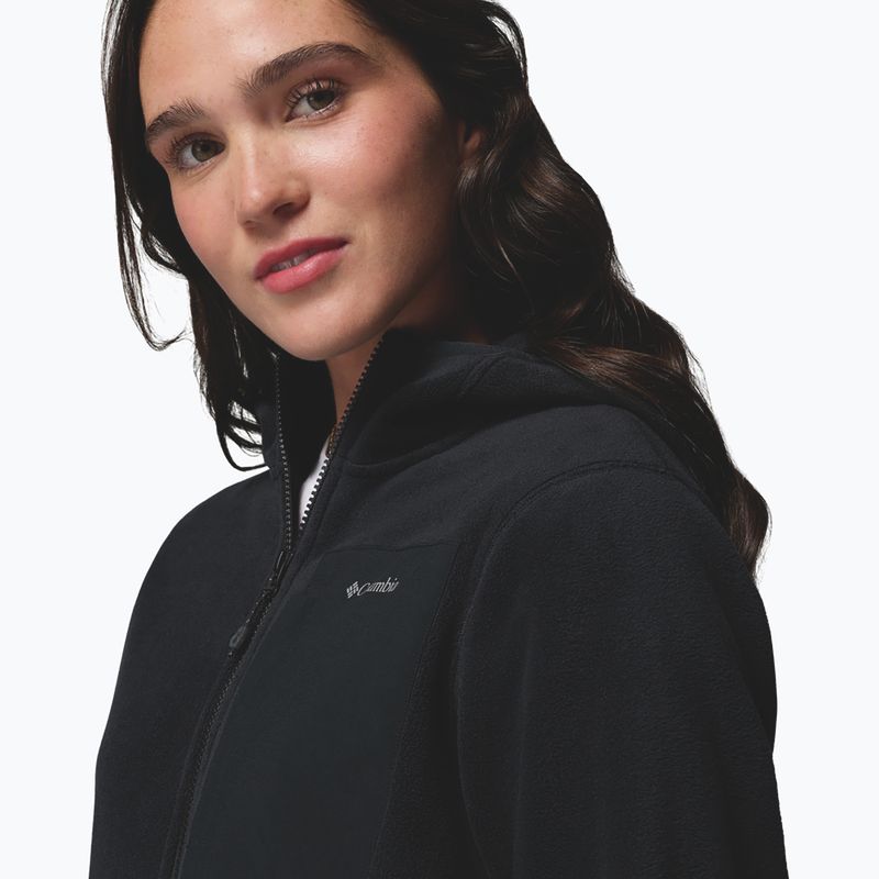 Women's fleece sweatshirt Columbia Pacific Arch 200 Hooded Full Zip Fleece Black 7