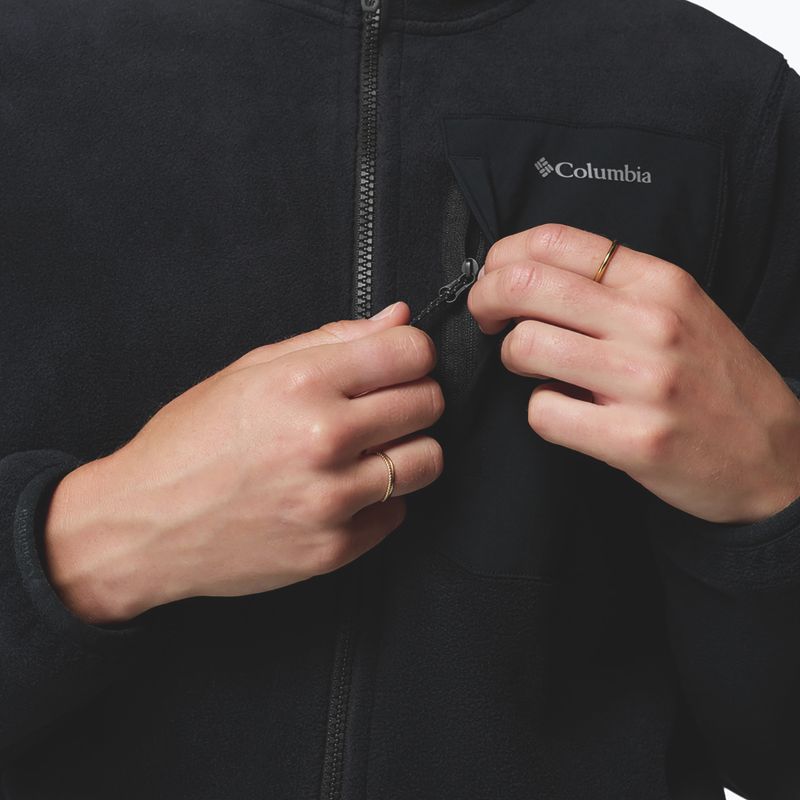 Women's fleece sweatshirt Columbia Pacific Arch 200 Hooded Full Zip Fleece Black 8