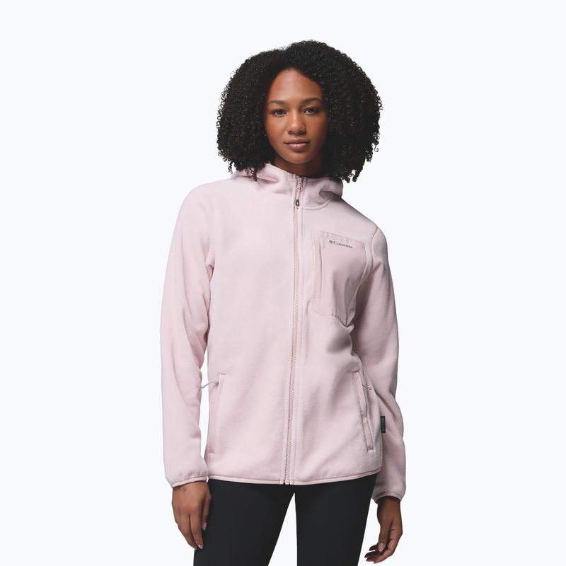 Women's fleece sweatshirt Columbia Pacific Arch 200 Hooded Full Zip Fleece mineral pink 4
