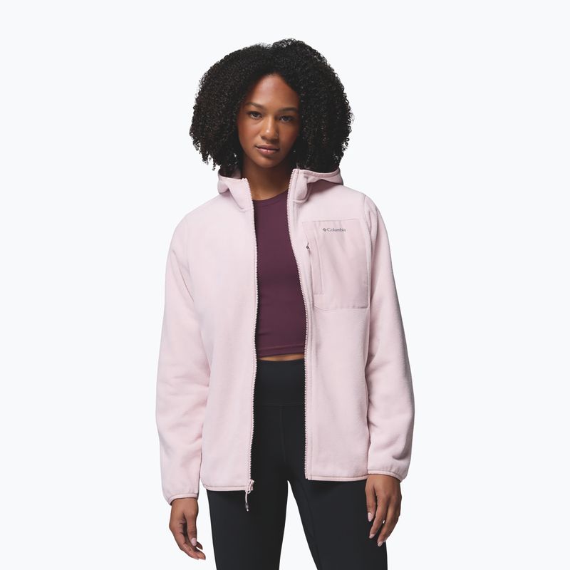 Women's fleece sweatshirt Columbia Pacific Arch 200 Hooded Full Zip Fleece mineral pink 5