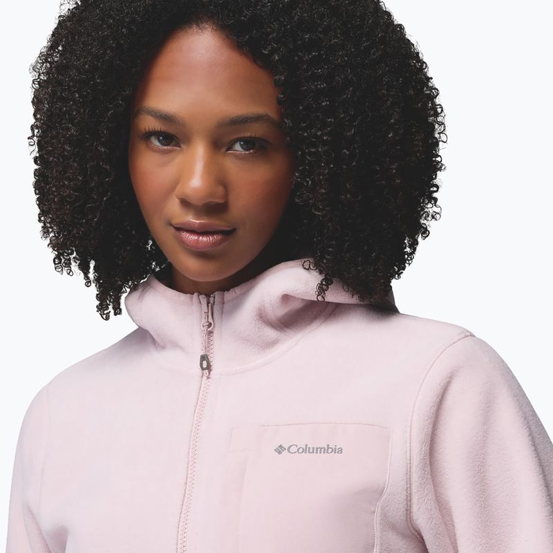 Women's fleece sweatshirt Columbia Pacific Arch 200 Hooded Full Zip Fleece mineral pink 6
