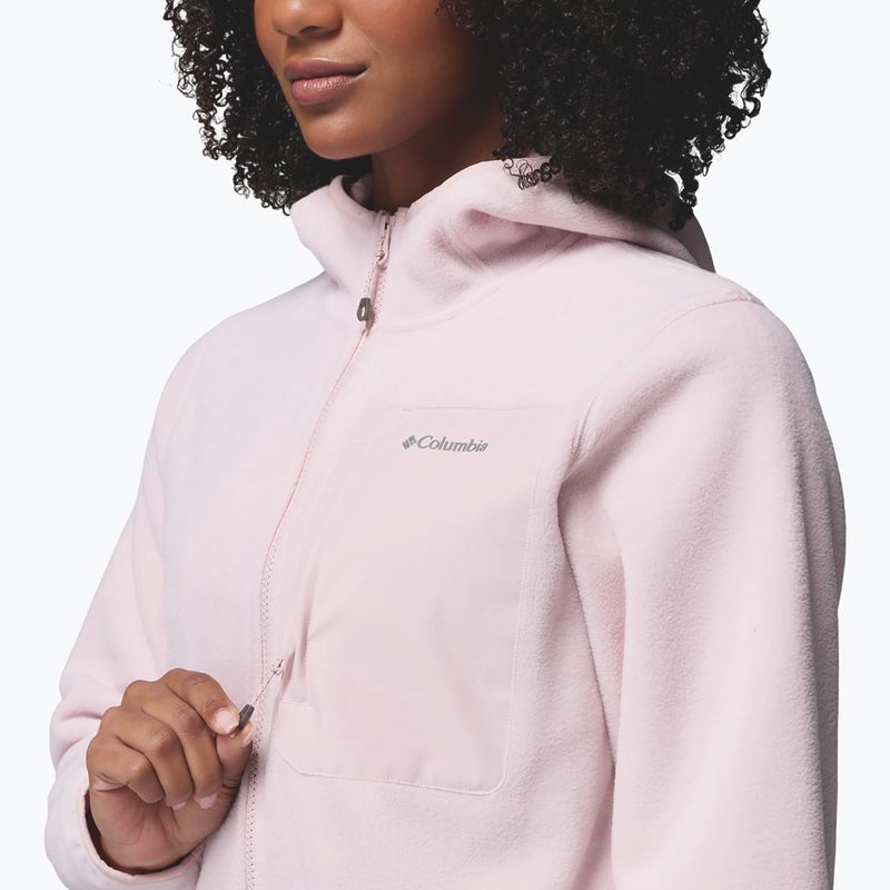 Women's fleece sweatshirt Columbia Pacific Arch 200 Hooded Full Zip Fleece mineral pink 7