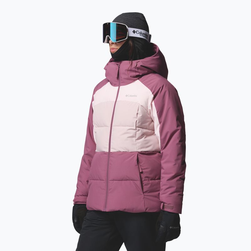 Women's ski jacket Columbia Ava Alpine Puffer antique mauve/powder pink/mineral pink 4
