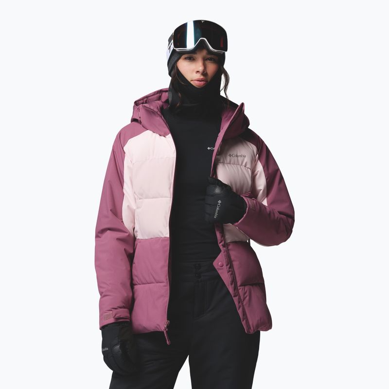 Women's ski jacket Columbia Ava Alpine Puffer antique mauve/powder pink/mineral pink 5