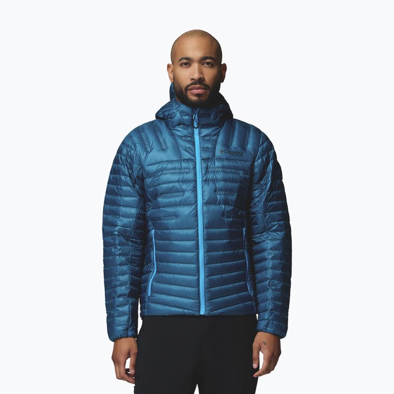 Men's down jacket Columbia Endevour Mountain Down Hooded phoenix blue