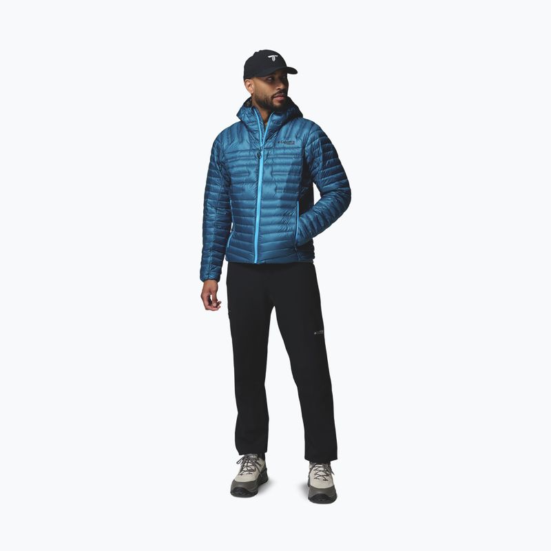 Men's down jacket Columbia Endevour Mountain Down Hooded phoenix blue 2