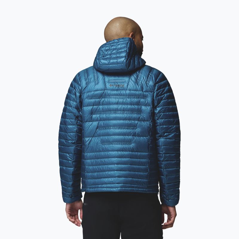 Men's down jacket Columbia Endevour Mountain Down Hooded phoenix blue 3