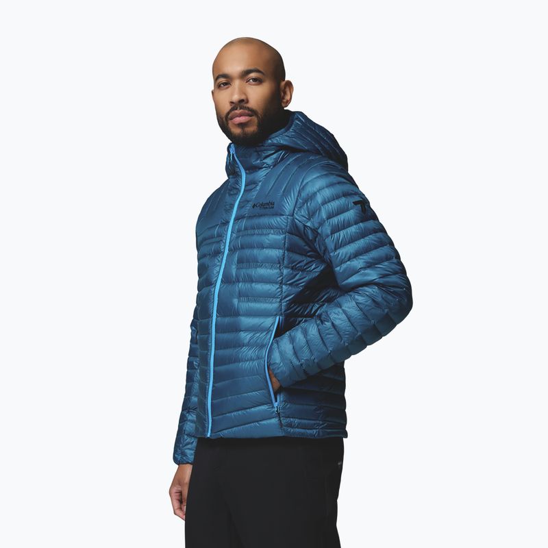Men's down jacket Columbia Endevour Mountain Down Hooded phoenix blue 5