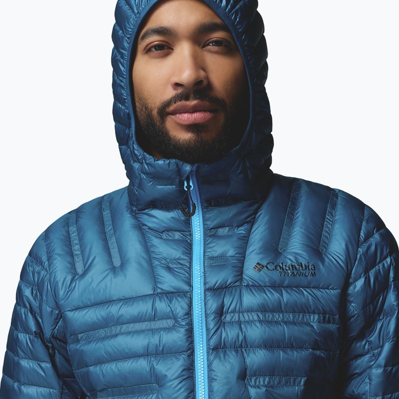 Men's down jacket Columbia Endevour Mountain Down Hooded phoenix blue 6