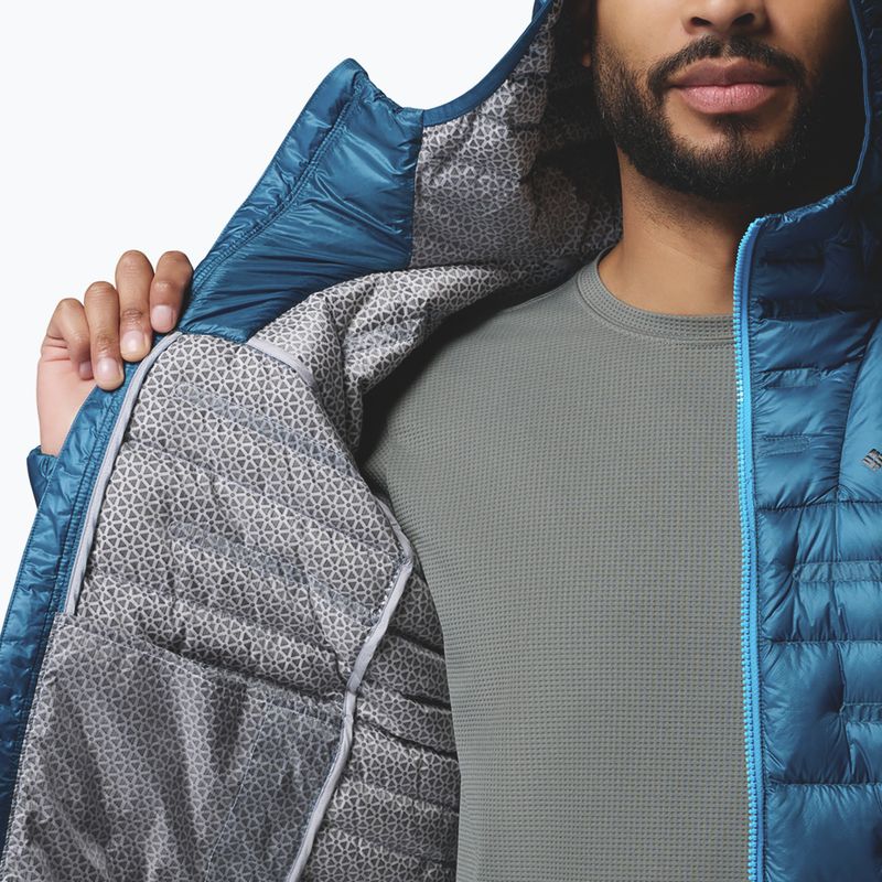 Men's down jacket Columbia Endevour Mountain Down Hooded phoenix blue 9