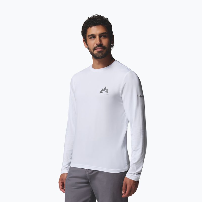 Men's longsleeve Columbia Parsons Point LS Graphic Tee white zigzag climb 4