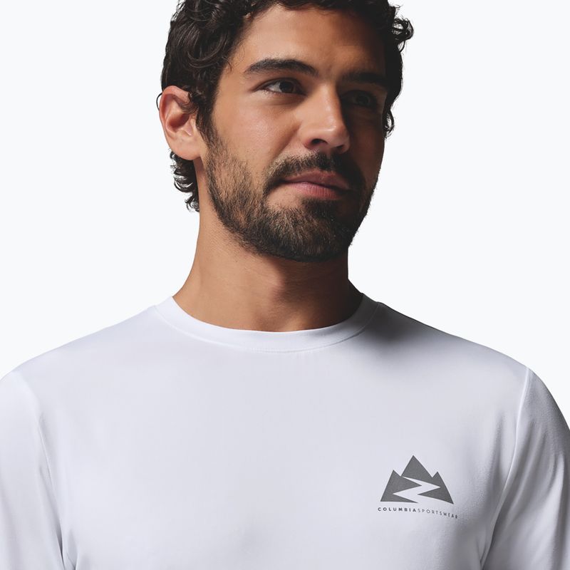 Men's longsleeve Columbia Parsons Point LS Graphic Tee white zigzag climb 5