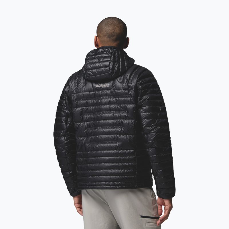 Men's down jacket Columbia Endevour Mountain Down Hooded black 3