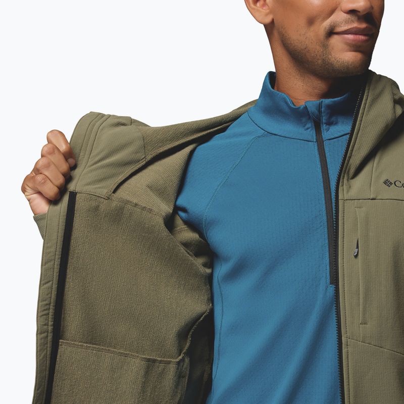 Men's softshell jacket Columbia Tennen Mountain Hooded Softshell stone green 9