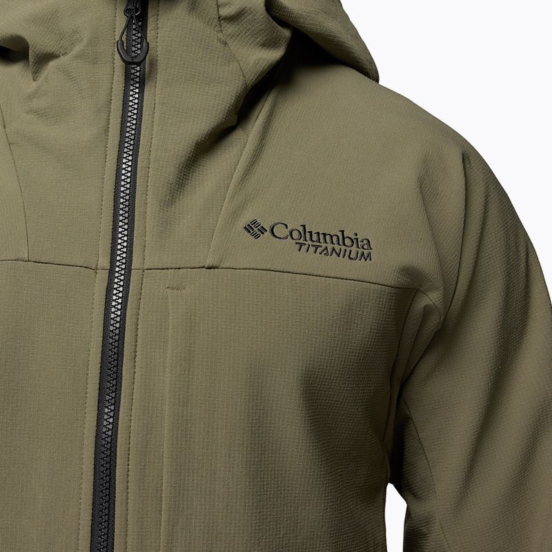 Men's softshell jacket Columbia Tennen Mountain Hooded Softshell stone green 10