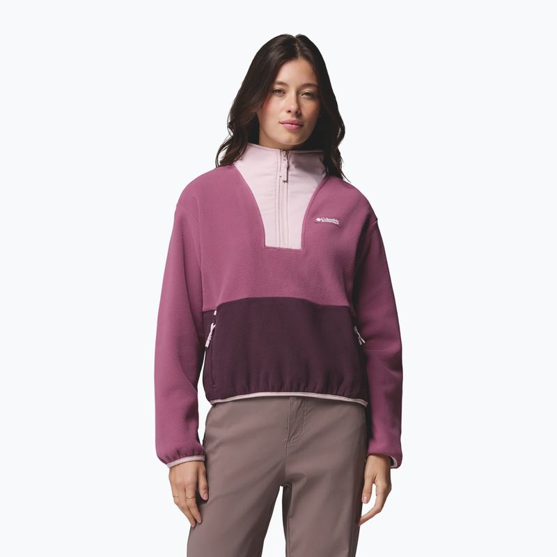 Women's fleece sweatshirt Columbia Sequoia Grove II Half Zip Fleece Antique Mauve/Moonvista/Mineral Pink