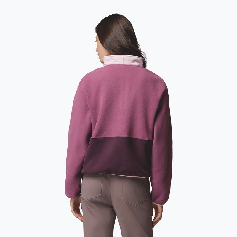 Women's fleece sweatshirt Columbia Sequoia Grove II Half Zip Fleece Antique Mauve/Moonvista/Mineral Pink 3