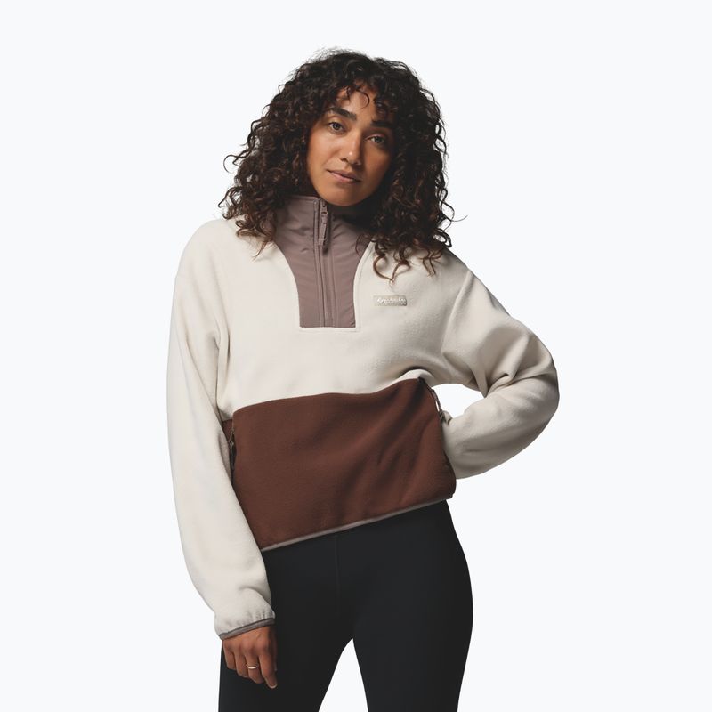 Women's fleece sweatshirt Columbia Sequoia Grove II Half Zip Fleece dark stone/tobacco/iron